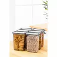 Förvaringslådeset (6 delar), antracit, 10,5 x 10,5 x 9 cm, tålig, BPA-fri - Plastlådor och förvaringslådor - 8683742868712 - 2