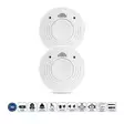 Rökdetektor med 10 års drifttid för batteri och sensor 2-pack Vit - Brandvarnare och kolmonoxidvarnare - 8711902089452 - 1
