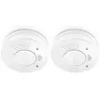 Rökdetektor med 10 års drifttid för batteri och sensor 2-pack Vit - Brandvarnare och kolmonoxidvarnare - 8711902089452 - 10