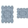 Badrumsmatta Set Mijölnir Blå 100% Polyester Halkfri Antibakteriell Maskintvättbar 50x60 cm & 60x100 cm - Badrumsmattor och våtrumsmattor - 8682870989542 - 1