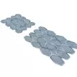 Badrumsmatta Set Mijölnir Blå 100% Polyester Halkfri Antibakteriell Maskintvättbar 50x60 cm & 60x100 cm - Badrumsmattor och våtrumsmattor - 8682870989542 - 4