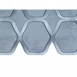 Badrumsmatta Set Mijölnir Blå 100% Polyester Halkfri Antibakteriell Maskintvättbar 50x60 cm & 60x100 cm - Badrumsmattor och våtrumsmattor - 8682870989542 - 5