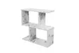 Sidobord Hanah Home Life Vit Marmormönster Spånskiva 60x60x20 cm - Sidobord och extrabord - 8684282480402 - 1