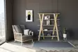 Bokhylla Hanah Home Conde Safir Ek Spånskiva 120x150x25 cm - Bokhyllor - 8683743027712 - 2
