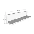 Vägghylla Hanah Home Wall Shelf Valnöt Vit Spånskiva 60x15x13 cm - Vägghyllor - 8684282413592 - 5