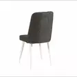 Stol Hanah Home Stormi Vit Antracit Spånskiva Linne 47x89x46 cm - Stolar - 8683342722612 - 2
