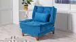 Bäddsoffa Atelier del Sofa Kelebek TKM06 0201 Mörkblå Tyg 190x85x90 cm - Soffor - 8682870916852 - 5