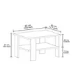 Soffbord Hanah Home Duama Ek Spånskiva 60x37x45 cm - Soffbord - 8684283338702 - 6