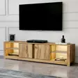 TV-bänk Hanah Home Aydos Ek Spånskiva 180x45x35 cm - TV-bänkar - 8684283338832 - 4