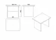 Kontorsmöbelset Hanah Home Vo11 Ba Valnöt Antracit Spånskiva 140x73,8x60 cm - Skrivbord - 8683342424882 - 7