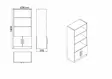Kontorsmöbelset Hanah Home Vo11 Ba Valnöt Antracit Spånskiva 140x73,8x60 cm - Skrivbord - 8683342424882 - 9