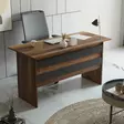 Kontorsmöbelset Hanah Home Vo11 Ba Valnöt Antracit Spånskiva 140x73,8x60 cm - Skrivbord - 8683342424882 - 3