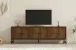 TV-bänk Hanah Home Melody Valnöt Spånskiva 160x50x40 cm - TV-bänkar - 8683743451432 - 3