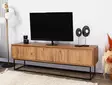 TV-bänk Hanah Home Lupin 140 Valnöt Spånskiva 140x50x40 cm - TV-bänkar - 8681875391312 - 3