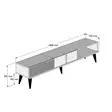 TV-bänk Hanah Home Milan Valnöt Spånskiva 180x40x35 cm - TV-bänkar - 8683342170062 - 6