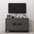 TV-bänk Hanah Home Ctn Antracit Spånskiva 120x75x30 cm - TV-bänkar - 8683742102502 - 5