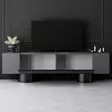 TV-bänk Hanah Home Bohem Antracit Svart Spånskiva 180x50x30 cm - TV-bänkar - 8684283557172 - 4