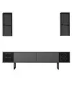 TV-bänk Hanah Home Black Line Antracit Spånskiva 180x30x48 cm - TV-bänkar - 8683742126102 - 7