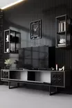 TV-bänk Hanah Home Black Line Antracit Spånskiva 180x30x48 cm - TV-bänkar - 8683742126102 - 4