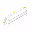 TV-bänk Hanah Home Lyon 44 Atlas Valnöt Spånskiva 180x44x35 cm - TV-bänkar - 8684282640592 - 6