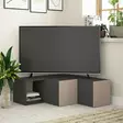 TV-bänk Hanah Home Compact Antracit Spånskiva 90x32x92 cm - TV-bänkar - 8681875402902 - 2