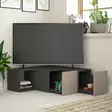 TV-bänk Hanah Home Compact Antracit Spånskiva 90x32x92 cm - TV-bänkar - 8681875402902 - 3