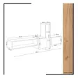 TV-bänk Hanah Home Kumkuat Ek Spånskiva 160x70x35 cm - TV-bänkar - 8681875078312 - 6