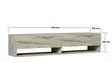 TV-bänk Hanah Home Arges Travertin Spånskiva 141x31x30 cm - TV-bänkar - 8684283021352 - 6