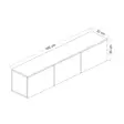 TV-bänk Hanah Home Neon Illuminated Travertine Spånskiva 160x35x32 cm - TV-bänkar - 8684283026692 - 1