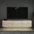 TV-bänk Hanah Home Neon Illuminated Travertine Spånskiva 160x35x32 cm - TV-bänkar - 8684283026692 - 2