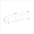 TV-bänk Hanah Home Imaj Travertin Guld Spånskiva 180x45,2x35 cm - TV-bänkar - 8684283460182 - 6