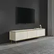 TV-bänk Hanah Home Imaj Travertin Guld Spånskiva 180x45,2x35 cm - TV-bänkar - 8684283460182 - 3