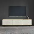 TV-bänk Hanah Home Imaj Travertin Guld Spånskiva 180x45,2x35 cm - TV-bänkar - 8684283460182 - 2