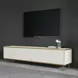 TV-bänk Hanah Home Imaj Travertin Guld Spånskiva 180x45,2x35 cm - TV-bänkar - 8684283460182 - 4