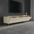 TV-bänk Hanah Home Imaj Travertin Guld Spånskiva 180x45,2x35 cm - TV-bänkar - 8684283460182 - 5