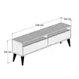 TV-bänk Hanah Home Best 2 Vit Spånskiva 150x30x50 cm - TV-bänkar - 8684282191032 - 5