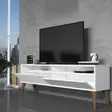 TV-bänk Hanah Home Best 2 Vit Spånskiva 150x30x50 cm - TV-bänkar - 8684282191032 - 4