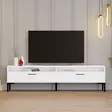 TV-bänk Hanah Home Istanbul 2 Vit Spånskiva 180x35x47 cm - TV-bänkar - 8684282191162 - 2
