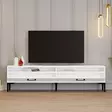 TV-bänk Hanah Home Istanbul 2 Vit Spånskiva 180x35x47 cm - TV-bänkar - 8684282191162 - 3