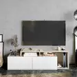 TV-bänk Hanah Home Nexera Cordoba Vit Spånskiva 149,8x42,9x35,3 cm - TV-bänkar - 8682870664562 - 3