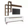 TV-bänk Hanah Home M16 Vit Valnöt Spånskiva 180x48,6x35 cm - TV-bänkar - 8681875460872 - 7