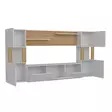 TV-bänk Hanah Home Lore Vit Teak Spånskiva 160x125x31,5 cm - TV-bänkar - 8681181980262 - 7