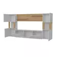 TV-bänk Hanah Home Lore Vit Teak Spånskiva 160x125x31,5 cm - TV-bänkar - 8681181980262 - 6