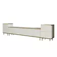 TV-bänk Hanah Home Imaj Travertine Spånskiva 180x45,2x35 cm 40x60x35 cm - TV-bänkar - 8684283033232 - 1