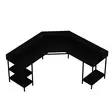Skrivbord Hanah Home Power Svart Spånskiva 180x90x60 cm - Skrivbord - 8684282258612 - 5