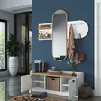 Hallmöbel Hanah Home EE101 Vit Valnöt Spånskiva 120x45x40 cm - Hallskåp - 8683743374922 - 5