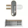 Hallmöbel Hanah Home EE101 Vit Valnöt Spånskiva 120x45x40 cm - Hallskåp - 8683743374922 - 10