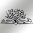 Väggdekor Metall Wallity Culture Flower Svart Metall 68x34 cm - Dekorationer, prydnadsföremål - 8683743680542 - 5