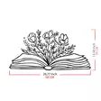 Väggdekor Metall Wallity Culture Flower Svart Metall 68x34 cm - Dekorationer, prydnadsföremål - 8683743680542 - 6