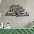 Väggdekor Metall Wallity Culture Flower Svart Metall 68x34 cm - Dekorationer, prydnadsföremål - 8683743680542 - 3